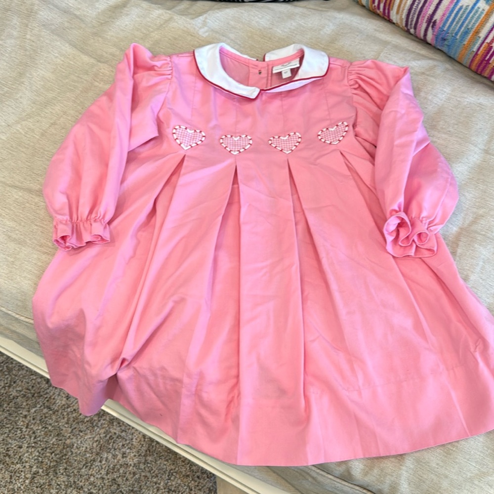 The proper peony heart valentines dress 4T like new